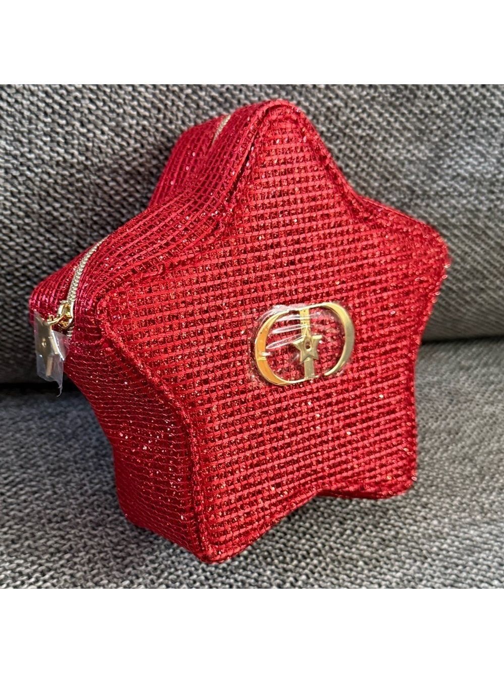 Dior Lunar New Year Red Star Makeup Bag Cosmetic Pouch Mini New Authentic - Picture 7 of 17